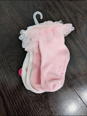 4/$20 Jack and Jill Toddler Socks 2-Pack with Ruffle Trim – Size 2–3 NWT